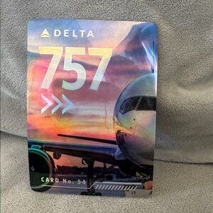 Delta Pilot Trading Card Collectible Boeing 757-300 Delta Airlines 2022 #54 NEW
